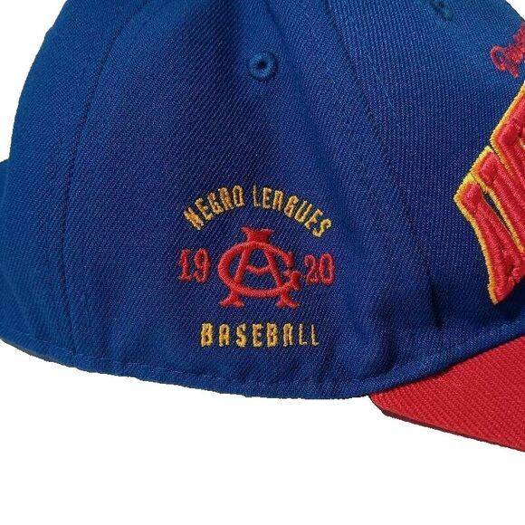 Vintage Negro League Chicago American Giants Hat One Size Strapback Red Blue - Picture 3 of 9